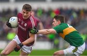 25 February 2018; Shane Walsh of Galway in action against Ronan Shanahan of Kerry during the Allianz Football League Division 1 Round 4 match between Kerry and Galway at Austin Stack Park in Kerry. Photo by Diarmuid Greene/Sportsfile