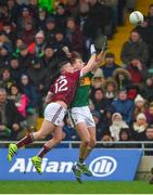 25 February 2018; Eamonn Brannigan of Galway in action against Barry O'Sullivan of Kerry during the Allianz Football League Division 1 Round 4 match between Kerry and Galway at Austin Stack Park in Kerry. Photo by Diarmuid Greene/Sportsfile