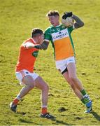 25 February 2018; Cian Donohue of Offaly in action against Ryan McShane of Armagh during the Allianz Football League Division 3 Round 4 match between Offaly and Armagh at Bord Na Móna O’Connor Park in Offaly. Photo by Sam Barnes/Sportsfile