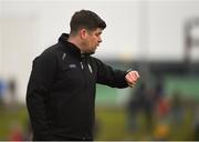 25 February 2018; Kerry manager Eamonn Fitzmaurice looks at his watch during the Allianz Football League Division 1 Round 4 match between Kerry and Galway at Austin Stack Park in Kerry. Photo by Diarmuid Greene/Sportsfile
