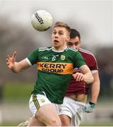 25 February 2018; Peter Crowley of Kerry in action against Patrick Sweeney of Galway during the Allianz Football League Division 1 Round 4 match between Kerry and Galway at Austin Stack Park in Kerry. Photo by Diarmuid Greene/Sportsfile