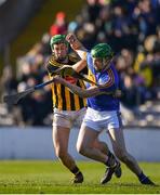25 February 2018; Mark Russell of Tipperary in action against Joey Holden of Kilkenny during the Allianz Hurling League Division 1A Round 4 match between Kilkenny and Tipperary at Nowlan Park in Kilkenny. Photo by Harry Murphy/Sportsfile