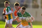 25 February 2018; Nigel Dunne of Offaly in action against Joe McElroy of Armagh during the Allianz Football League Division 3 Round 4 match between Offaly and Armagh at Bord Na Móna O’Connor Park in Offaly. Photo by Sam Barnes/Sportsfile