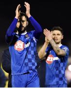 23 February 2018; David Webster of Waterford acknowledges the Waterford supporters after the SSE Airtricity League Premier Division match between Cork City and Waterford at Turner's Cross in Cork. Photo by Tom Beary/Sportsfile