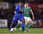 23 February 2018; Faysel Kasmi of Waterford in action against Conor McCormack of Cork City during the SSE Airtricity League Premier Division match between Cork City and Waterford at Turner's Cross in Cork. Photo by Tom Beary/Sportsfile