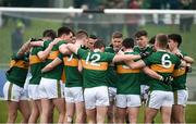 25 February 2018; The Kerry team huddle together prior to the Allianz Football League Division 1 Round 4 match between Kerry and Galway at Austin Stack Park in Kerry. Photo by Diarmuid Greene/Sportsfile