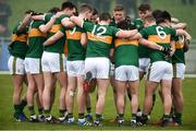 25 February 2018; The Kerry team huddle together prior to the Allianz Football League Division 1 Round 4 match between Kerry and Galway at Austin Stack Park in Kerry. Photo by Diarmuid Greene/Sportsfile