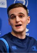 26 February 2018; Nick McCarthy during a Leinster Rugby press conference at Leinster Rugby Headquarters in UCD, Dublin. Photo by Ramsey Cardy/Sportsfile