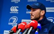 26 February 2018; Backs coach Girvan Dempsey during a Leinster Rugby press conference at Leinster Rugby Headquarters in UCD, Dublin. Photo by Ramsey Cardy/Sportsfile