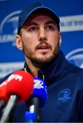 26 February 2018; Backs coach Girvan Dempsey during a Leinster Rugby press conference at Leinster Rugby Headquarters in UCD, Dublin. Photo by Ramsey Cardy/Sportsfile