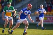25 February 2018; Matthew Whelan of Laois during the Allianz Hurling League Division 1B Round 4 match between Offaly and Laois at Bord Na Móna O’Connor Park in Offaly. Photo by Sam Barnes/Sportsfile