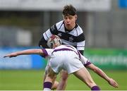 26 February 2018; Scott Meaney of Belvedere College is tackled by Charlie Reilly of Clongowes Wood College during the Bank of Ireland Leinster Schools Junior Cup Round 2 match between Belvedere College and Clongowes Wood College at Donnybrook Stadium in Dublin. Photo by Piaras Ó Mídheach/Sportsfile