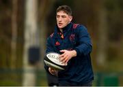 26 February 2018; Dan Goggin during Munster Rugby squad training at the University of Limerick in Limerick. Photo by Diarmuid Greene/Sportsfile