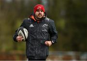 26 February 2018; Defence coach JP Ferreira during Munster Rugby squad training at the University of Limerick in Limerick. Photo by Diarmuid Greene/Sportsfile