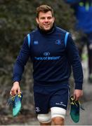 26 February 2018; Jordi Murphy arrives for Leinster Rugby squad training at UCD in Dublin. Photo by Ramsey Cardy/Sportsfile