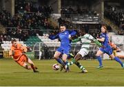 26 February 2018; Dan Carr of Shamrock Rovers scores his side's third goal during the SSE Airtricity League Premier Division match between Shamrock Rovers and Bray Wanderers at Tallaght Stadium in Dublin. Photo by Eóin Noonan/Sportsfile
