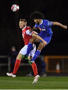 26 February 2018; Bastien Hery of Waterford in action against Jamie Lennon of St Patrick's Athletic during the SSE Airtricity League Premier Division match between Waterford and St Patrick's Athletic at the RSC in Waterford. Photo by Harry Murpy/Sportsfile