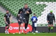 27 February 2018; Chris Farrell during an Ireland rugby open training session at the Aviva Stadium in Dublin. Photo by Ramsey Cardy/Sportsfile