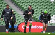 27 February 2018; Peter O'Mahony during an Ireland rugby open training session at the Aviva Stadium in Dublin. Photo by Ramsey Cardy/Sportsfile