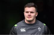 27 February 2018; Jacob Stockdale during an Ireland rugby open training session at the Aviva Stadium in Dublin. Photo by Ramsey Cardy/Sportsfile