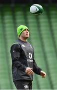 27 February 2018; Jordan Larmour during an Ireland rugby open training session at the Aviva Stadium in Dublin. Photo by Ramsey Cardy/Sportsfile