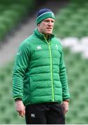 27 February 2018; Under 20 assistant coach Paul O'Connell during an Ireland rugby open training session at the Aviva Stadium in Dublin. Photo by Ramsey Cardy/Sportsfile