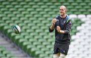 27 February 2018; Devin Toner during an Ireland rugby open training session at the Aviva Stadium in Dublin. Photo by Ramsey Cardy/Sportsfile