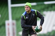 27 February 2018; Kieran Marmion during an Ireland rugby open training session at the Aviva Stadium in Dublin. Photo by Ramsey Cardy/Sportsfile