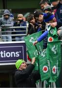 27 February 2018; Peter O'Mahony meets supporters at an Ireland rugby open training session at the Aviva Stadium in Dublin. Photo by Ramsey Cardy/Sportsfile