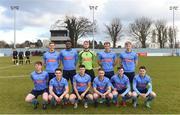 27 February 2018; The University College Dublin team prior to the RUSTLERS CUFL Men’s Premier Division Final match between University College Dublin and University College Cork at Home Farm FC, in Dublin. Photo by David Fitzgerald/Sportsfile