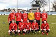 27 February 2018; The University College Cork team prior to the RUSTLERS CUFL Men’s Premier Division Final match between University College Dublin and University College Cork at Home Farm FC, in Dublin. Photo by David Fitzgerald/Sportsfile