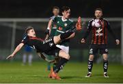 27 February 2018; Oscar Brennan of Bohemians in action against Aaron McEneff of Derry City during the SSE Airtricity League Premier Division match between Bohemians and Derry City at Dalymount Park in Dublin. Photo by David Fitzgerald/Sportsfile