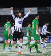 27 February 2018; Stephen Folan of Dundalk celebrates after scoring his side's fourth goal during the SSE Airtricity League Premier Division match between Dundalk and Limerick at Oriel Park in Dundalk, Co Louth. Photo by Stephen McCarthy/Sportsfile