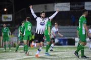 27 February 2018; Stephen Folan of Dundalk celebrates after scoring his side's fourth goal during the SSE Airtricity League Premier Division match between Dundalk and Limerick at Oriel Park in Dundalk, Co Louth. Photo by Stephen McCarthy/Sportsfile