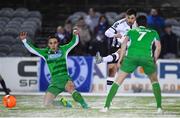 27 February 2018; Patrick Hoban of Dundalk shoots to score his side's third goal during the SSE Airtricity League Premier Division match between Dundalk and Limerick at Oriel Park in Dundalk, Co Louth. Photo by Stephen McCarthy/Sportsfile