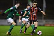 27 February 2018; Darragh Leahy of Bohemians in action against Jamie McDonagh of Derry City during the SSE Airtricity League Premier Division match between Bohemians and Derry City at Dalymount Park in Dublin. Photo by David Fitzgerald/Sportsfile
