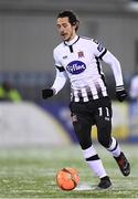 27 February 2018; Krisztian Adorjan of Dundalk during the SSE Airtricity League Premier Division match between Dundalk and Limerick at Oriel Park in Dundalk, Co Louth. Photo by Stephen McCarthy/Sportsfile