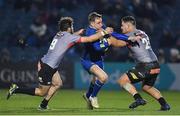 23 February 2018; Nick McCarthy of Leinster is tackled by Rowan Gouws, left, and Michael Willemse of Southern Kings during the Guinness PRO14 Round 16 match between Leinster and Southern Kings at the RDS Arena in Dublin. Photo by Brendan Moran/Sportsfile