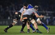 23 February 2018; Ian Nagle of Leinster is tackled by Andisa Ntsila and Tienie Burger of Southern Kings during the Guinness PRO14 Round 16 match between Leinster and Southern Kings at the RDS Arena in Dublin. Photo by Brendan Moran/Sportsfile