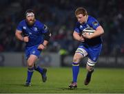 23 February 2018; Peadar Timmins of Leinster during the Guinness PRO14 Round 16 match between Leinster and Southern Kings at the RDS Arena in Dublin. Photo by Brendan Moran/Sportsfile