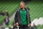 24 February 2018; Ireland head coach Joe Schmidt prior to the NatWest Six Nations Rugby Championship match between Ireland and Wales at the Aviva Stadium in Lansdowne Road, Dublin. Photo by Brendan Moran/Sportsfile