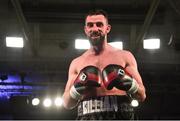 3 March 2018; Cillian Reardon following his victory over Richard Hegyi in their middleweight bout at the National Stadium in Dublin. Photo by Ramsey Cardy/Sportsfile