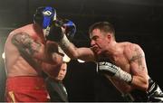 3 March 2018; Craig O’Brien, right, in action against Jay Byrne during their Irish light middleweight title bout at the National Stadium in Dublin. Photo by Ramsey Cardy/Sportsfile