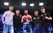 3 March 2018; Cillian Reardon after defeating Richard Hegyi in their middleweight bout at the National Stadium in Dublin. Photo by Ramsey Cardy/Sportsfile