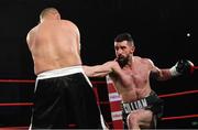 3 March 2018; Cillian Reardon, right, in action against Richard Hegyi during their middleweight bout at the National Stadium in Dublin. Photo by Ramsey Cardy/Sportsfile