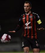27 February 2018; Derek Pender of Bohemians during the SSE Airtricity League Premier Division match between Bohemians and Derry City at Dalymount Park, in Dublin. Photo by David Fitzgerald/Sportsfile