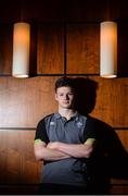 5 March 2018; Jack Dunne poses for a portrait after an Ireland Under 20 Rugby press conference at the Sandymount Hotel in Dublin. Photo by Piaras Ó Mídheach/Sportsfile