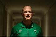 5 March 2018; Assistant coach Paul O'Connell poses for a portrait after an Ireland Under 20 Rugby press conference at the Sandymount Hotel in Dublin. Photo by Piaras Ó Mídheach/Sportsfile