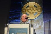 24 February 2018; Jimmy Gray, Dublin GAA, speaking during the GAA Annual Congress 2018 at Croke Park in Dublin. Photo by Piaras Ó Mídheach/Sportsfile