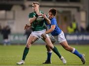 9 February 2018; Michael Silvester of Ireland is tackled by Tommaso Coppo of Italy during the U20 Six Nations Rugby Championship match between Ireland and Italy at Donnybrook Stadium, in Dublin. Photo by Piaras Ó Mídheach/Sportsfile